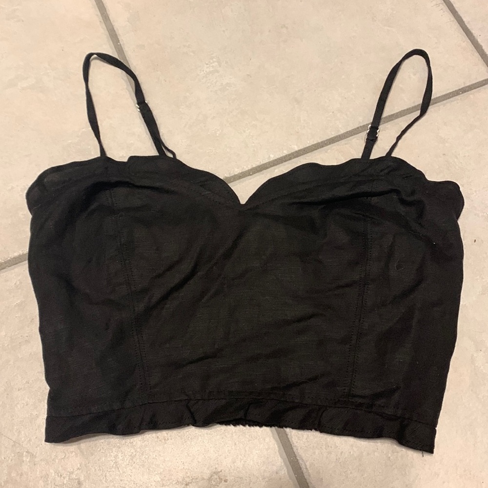 little black spaghetti strap top
